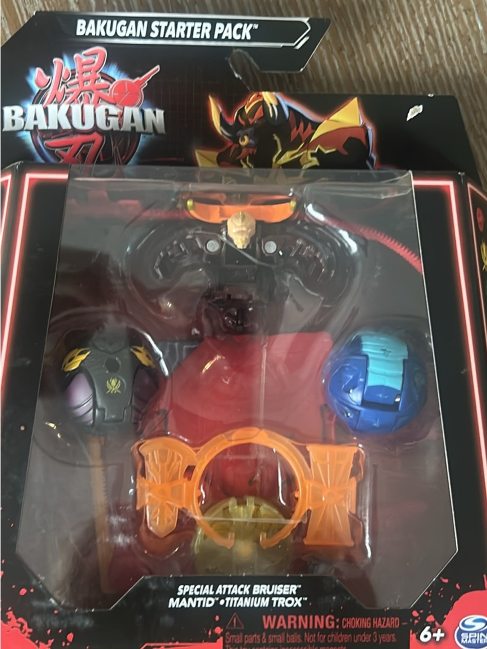 Bakugan Starter Pack Kids Toy - Black, Purple, Blue, Orange